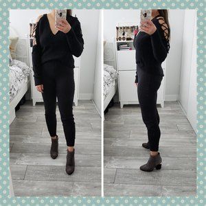 Missguided Lace Up Sleeve Sweater